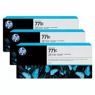 HP 771C (B6Y37A) - cartridge, photoblack (fotočerná) 3ks HP 771C (B6Y37A) - cartridge, photoblack (fotočerná) 3ks