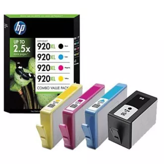 HP 920-XL (C2N92AE) - cartridge, black + color (černá + barevná)