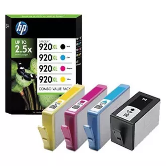 HP 920-XL (C2N92AE#301) - cartridge, black + color (černá + barevná) HP 920-XL (C2N92AE#301) - cartridge, black + color (černá + barevná)