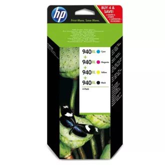 HP 940-XL (C2N93AE#301) - cartridge, black + color (černá + barevná)