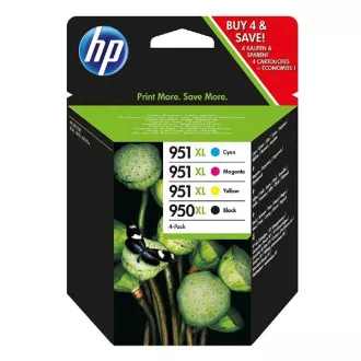 HP 950-XL + 951-XL (C2P43AE#301) - cartridge, black + color (černá + barevná)