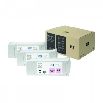 HP 81 (C5071A) - cartridge, light magenta (světle purpurová) 3ks HP 81 (C5071A) - cartridge, light magenta (světle purpurová) 3ks