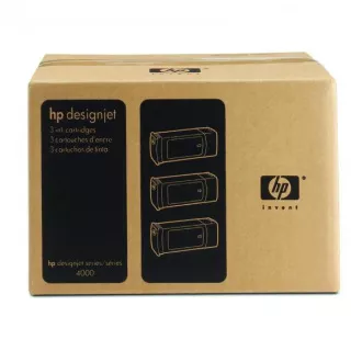 HP 90 (C5083A) - cartridge, cyan (azurová) 3ks