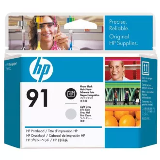 HP 91 (C9463A) - tisková hlava, light gray (světle šedá)