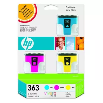 HP 363 (CB333EE) - cartridge, color (barevná) 3ks HP 363 (CB333EE) - cartridge, color (barevná) 3ks
