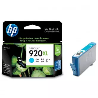 HP 920-XL (CD972AE#231) - cartridge, cyan (azurová)