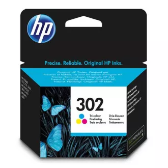HP 302 (F6U65AE) - cartridge, color (barevná)