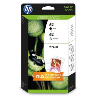HP 62 (N9J71AE) - cartridge, black + color (černá + barevná)