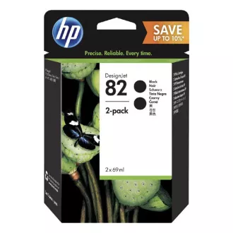 HP 82 (P2V34A) - cartridge, black (černá)