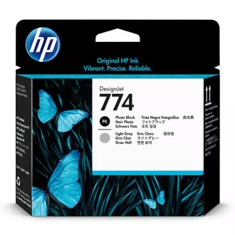 HP 774 (P2W00A) - tisková hlava, light gray (světle šedá)