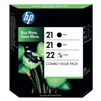 HP 21 + 21 + 22 (SD400AE) - cartridge, color (barevná) 3ks