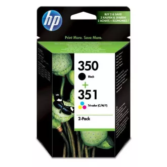 HP 350 + 351 (SD412EE) - cartridge, black + color (černá + barevná) 2ks