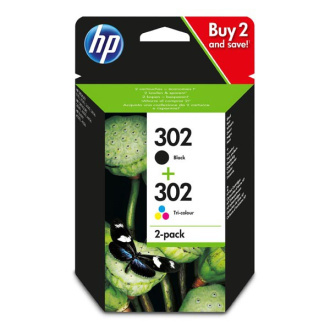 HP 302 (X4D37AE) - cartridge, black + color (černá + barevná)