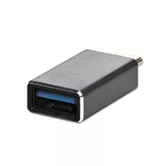 USB redukce, (3.1), USB C samec - USB A samice, kovová