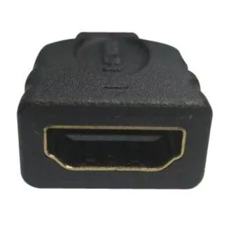 Video redukce, micro HDMI samec - HDMI samice, černá, Logo zlacené konektory Video redukce, micro HDMI samec - HDMI samice, černá, Logo zlacené konektory