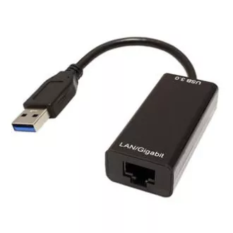 USB/LAN adaptér (3.0), USB A samec - RJ45 samice, černá, Gigabit Ethernet USB/LAN adaptér (3.0), USB A samec - RJ45 samice, černá, Gigabit Ethernet