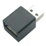 USB redukce, (2.0), USB A samec - USB A samice, černá, redukce k nabíjení iPadu 33760