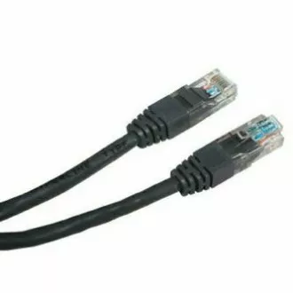 Síťový LAN kabel UTP patchcord, Cat.5e, RJ45 samec - RJ45 samec, 0.5 m, nestíněný, černý, economy, DOPRODEJ Síťový LAN kabel UTP patchcord, Cat.5e, RJ45 samec - RJ45 samec, 0.5 m, nestíněný, černý, economy, DOPRODEJ