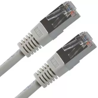 Síťový LAN kabel FTP patchcord, Cat.5e, RJ45 samec - RJ45 samec, 1.5 m, stíněný, šedý, economy Síťový LAN kabel FTP patchcord, Cat.5e, RJ45 samec - RJ45 samec, 1.5 m, stíněný, šedý, economy