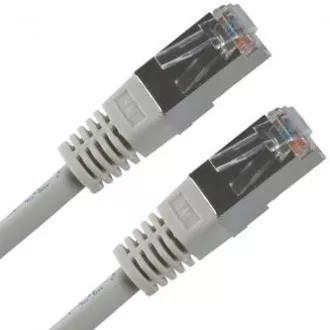 Síťový LAN kabel FTP patchcord, Cat.5e, RJ45 samec - RJ45 samec, 3 m, stíněný, šedý, economy Síťový LAN kabel FTP patchcord, Cat.5e, RJ45 samec - RJ45 samec, 3 m, stíněný, šedý, economy