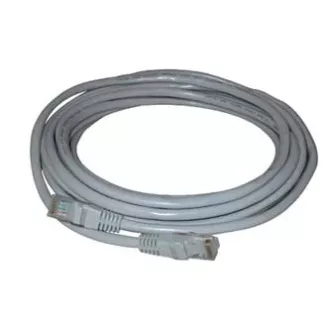 Síťový LAN kabel FTP patchcord, Cat.5e, RJ45 samec - RJ45 samec, 25 m, stíněný, šedý, economy