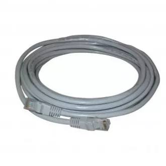 Síťový LAN kabel UTP patchcord, Cat.5e, RJ45 samec - RJ45 samec, 30 m, nestíněný, šedý, economy