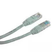 Síťový LAN kabel UTP patchcord, Cat.6, RJ45 samec - RJ45 samec, 0.5 m, nestíněný, šedý, economy