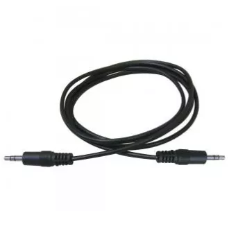 Audio kabel Jack (3.5mm) samec - Jack (3.5mm) samec, 1.5m, černý