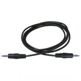 Audio kabel Jack (3.5mm) samec - Jack (3.5mm) samec, 1.5m, černý, Logo