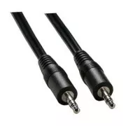 Audio kabel Jack (3.5mm) samec - Jack (3.5mm) samec, 2.5m, černá