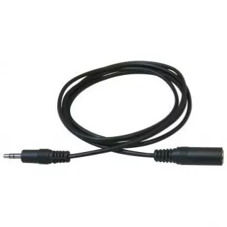 Prodlužovací audio kabel Jack (3.5mm) samec - Jack (3.5mm) samice, 3m, černá