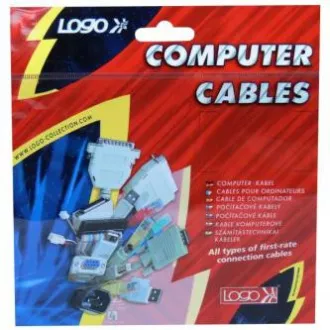 Prodlužovací audio kabel Jack (3.5mm) samec - Jack (3.5mm) samice, 3m, černá, Logo
