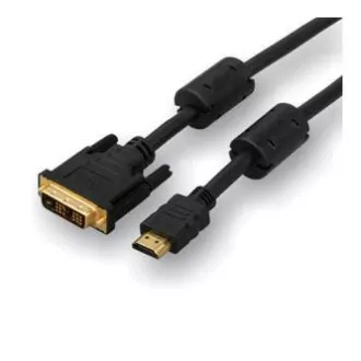 Video kabel DVI (18+1) samec - HDMI samec, 5m, černý, DOPRODEJ