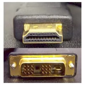 Video kabel DVI (18+1) samec - HDMI samec, 5m, černý, DOPRODEJ