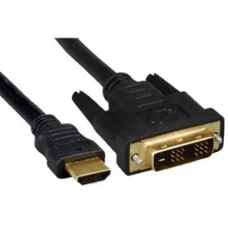 Video kabel DVI (18+1) samec - HDMI samec, 5m, černý, DOPRODEJ