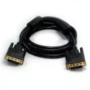 Video kabel DVI (24+1) samec - DVI (24+1) samec, Dual link, 20m, zlacené konektory, stíněný, černá