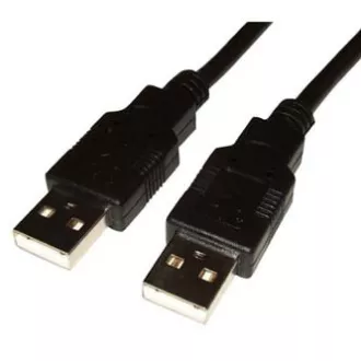 USB kabel (2.0), USB A samec - USB A samec, 1.8m, černý, High Speed