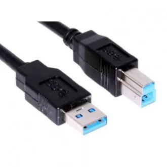 USB kabel (3.0), USB A samec - USB3.0 B samec, 1.8m, černý USB kabel (3.0), USB A samec - USB3.0 B samec, 1.8m, černý