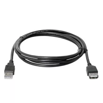 USB prodlužka (2.0), USB A samec - USB A samice, 1.8m, černá