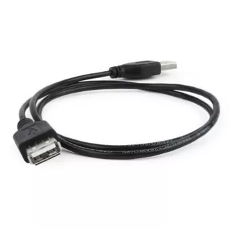 USB prodlužka (2.0), USB A samec - USB A samice, 1.8m, černá