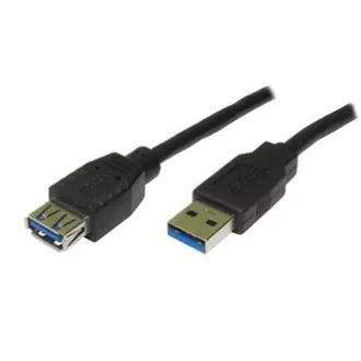 Logo USB prodlužka (3.0), USB A samec - USB A samice, 1.8m, černá, blistr