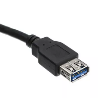 Logo USB prodlužka (3.0), USB A samec - USB A samice, 1.8m, černá, blistr