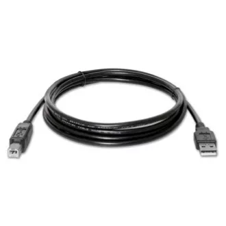 Logo USB kabel (2.0), USB A samec - USB B samec, 5m, černý