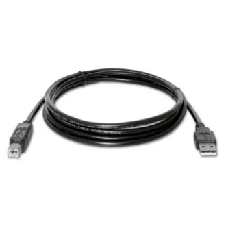 Logo USB kabel (2.0), USB A samec - USB B samec, 5m, černý, blistr