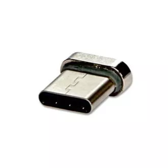 USB kabel s koncovkami (2.0), USB A samec - microUSB samec + Apple Lightning samec + USB C sam, 1m, kulatý, opletený, stříbrný, ma