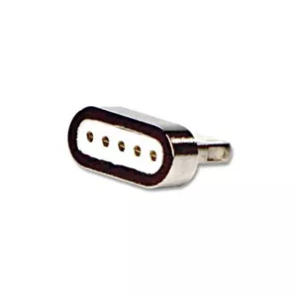 USB kabel s koncovkami (2.0), USB A samec - microUSB samec + Apple Lightning samec + USB C sam, 1m, kulatý, opletený, stříbrný, ma