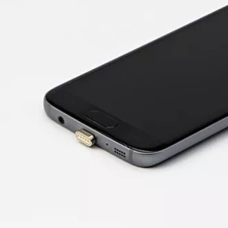 USB kabel s koncovkami (2.0), USB A samec - microUSB samec + Apple Lightning samec + USB C sam, 1m, kulatý, opletený, stříbrný, ma