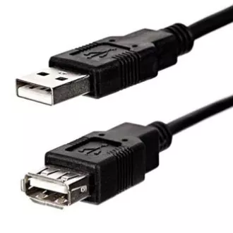 Logo Economy USB prodlužka (2.0), USB A samec - USB A samice, 1.8m, černý Logo Economy USB prodlužka (2.0), USB A samec - USB A samice, 1.8m, černý