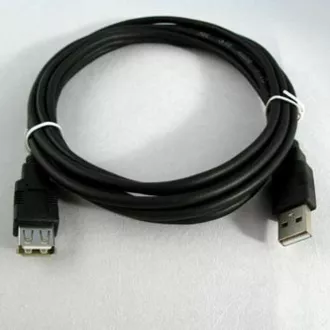 Logo Economy USB prodlužka (2.0), USB A samec - USB A samice, 1.8m, černý Logo Economy USB prodlužka (2.0), USB A samec - USB A samice, 1.8m, černý