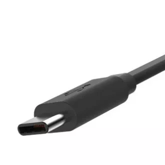 Logo USB kabel (2.0), USB A samec - USB C samec, 1m, černý, blistr, DOPRODEJ